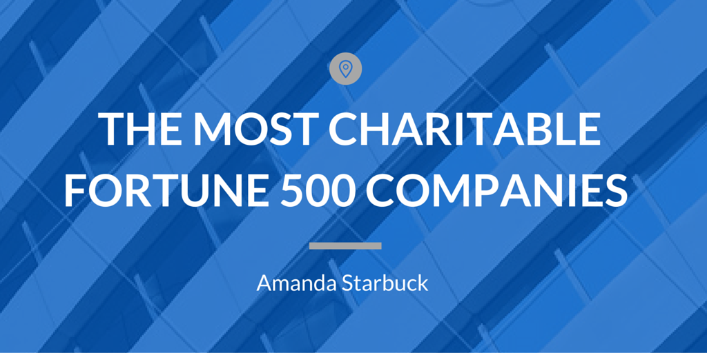 The Most Charitable Fortune 500 Companies